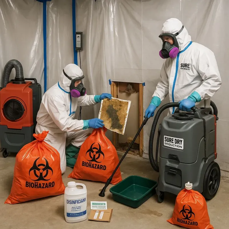 Contaminated Water Handling Protocols process in Sharkey County, MS